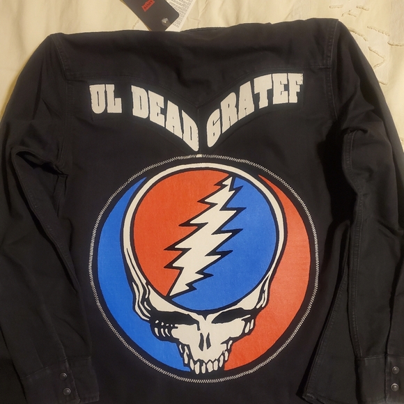 Levi's Grateful Dead Shirt Jacket Steal Your Face Western - Picture 7 of 16